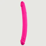 Real Sensation Grote Dubbele Silicone Realistische Dildo - Roze
