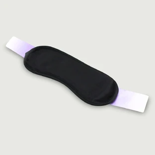 Blinddoek Oogmasker Met Satijnen Lint - Zwart/Paars