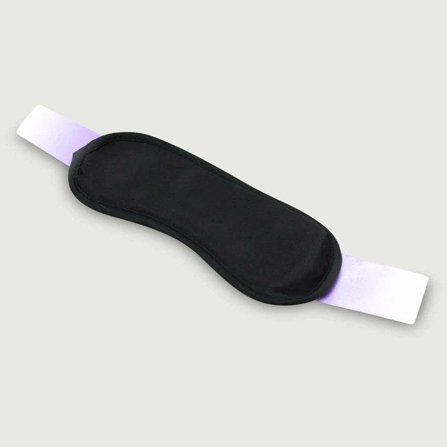 Blinddoek Oogmasker Met Satijnen Lint - Zwart/Paars