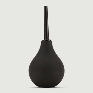 Anal Beginner's Small Silicone Anal Douche 89 ml - Black