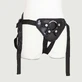 Strap On Harness mit breitem Rückenriemen und austauschbarem O-Ring - Schwarz