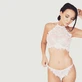 All Lace on Me 2 Stück Dessous Set - Weiß - Medium
