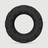 Off Road Vloeibare Silicone Flexibele Cock Ring 48 mm - Zwart