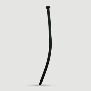 300 x 10.5 mm Silicone Urethral Sound - Black