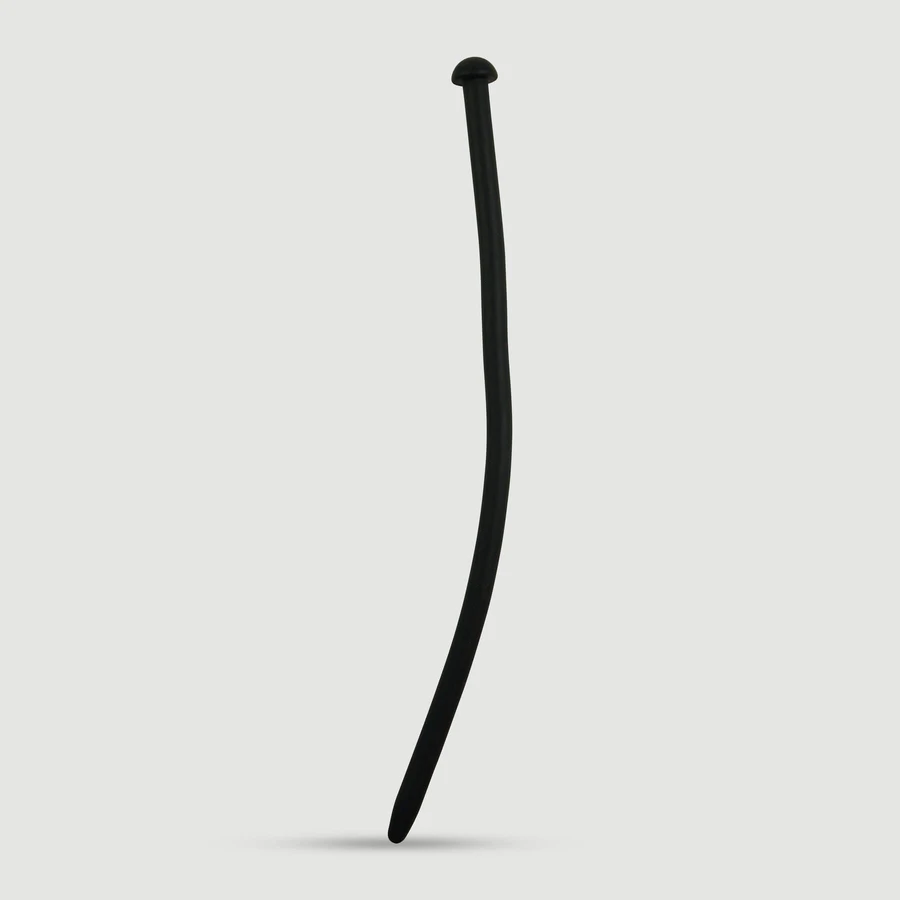 300 x 10.5 mm Silicone Urethral Sound - Black