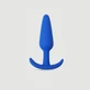 Anal Beginner's Large Silicone Butt Plug - Blau