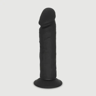 Nash 21,5 cm Consolador realista de silicona con ventosa - Negro
