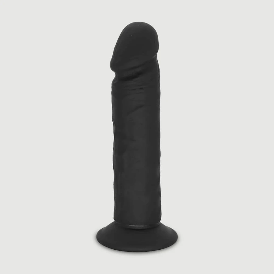 Nash 21,5 cm Consolador realista de silicona con ventosa - Negro