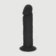 Nash 21,5 cm Consolador realista de silicona con ventosa - Negro