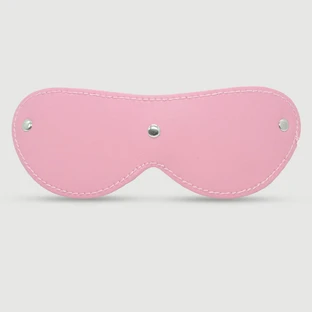 Leder Augenbinde Maske mit Nähten - Rosa