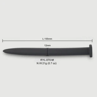 152 x 20 mm Silikon-Urethral-Schall - Schwarz