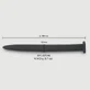 152 x 20 mm Silikon-Urethral-Schall - Schwarz