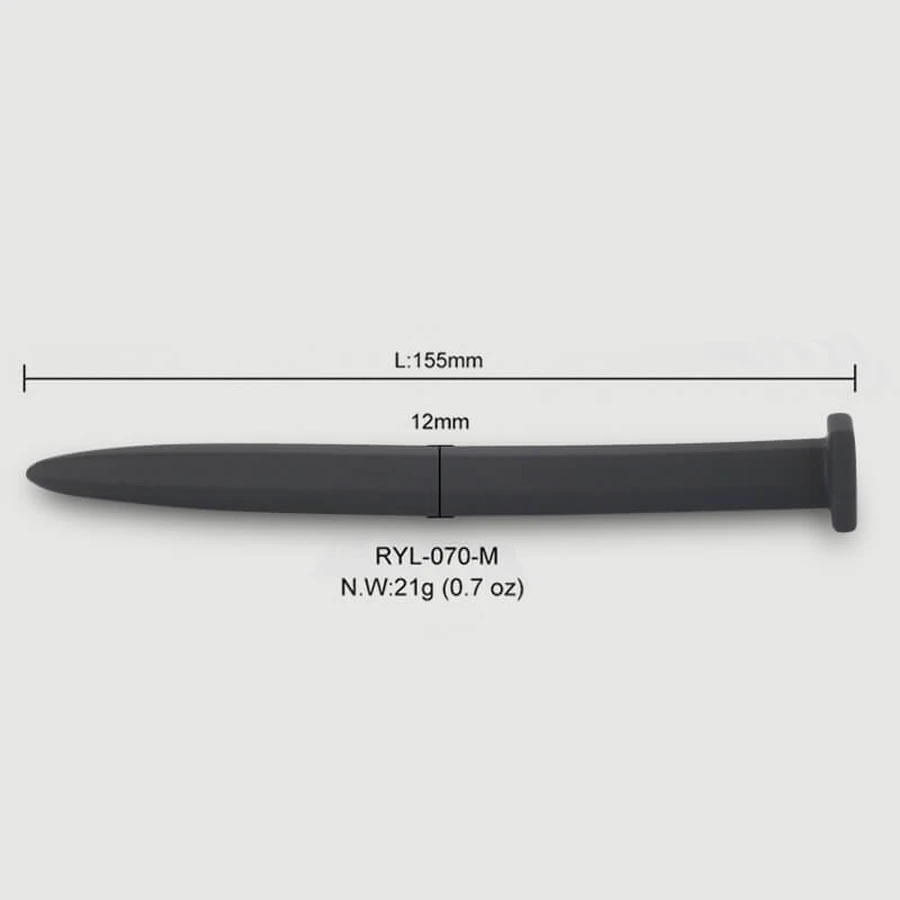 152 x 20 mm Silikon-Urethral-Schall - Schwarz