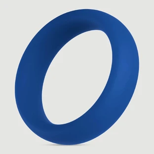 Forto F-64 50 mm Breite Silikon Großer Cock Ring - Blau