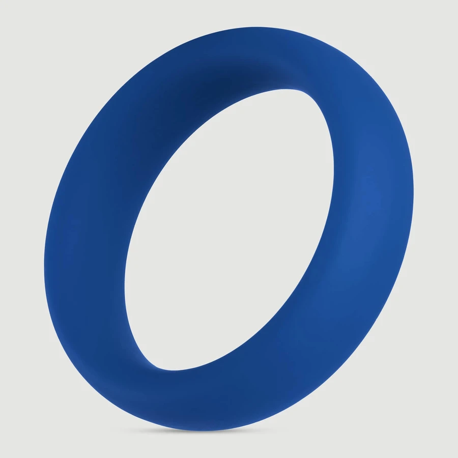 Forto F-64 50 mm Breite Silikon Großer Cock Ring - Blau