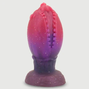 Siliconen Plug Ei Dildo 8,5 x 4 cm - Paars