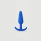 Anal Beginner's Small Silicone Butt Plug - Blue