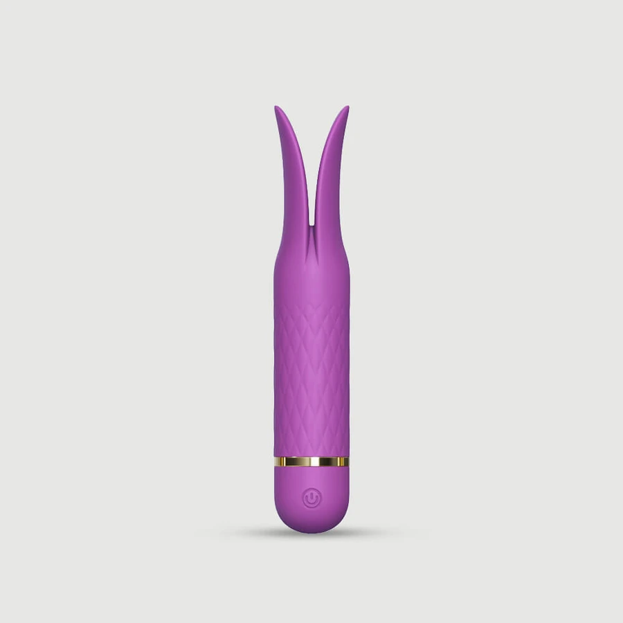 Erika Mini Silicone 10 Function Vibrator - Purple