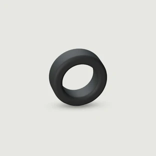 Cool Silicone Cock Ring - Negro