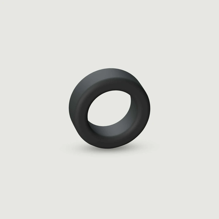 Cool Silicone Cock Ring - Negro