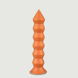 Bardzo duże silikonowe dildo sprężynowe 25 x 5 cm - złote