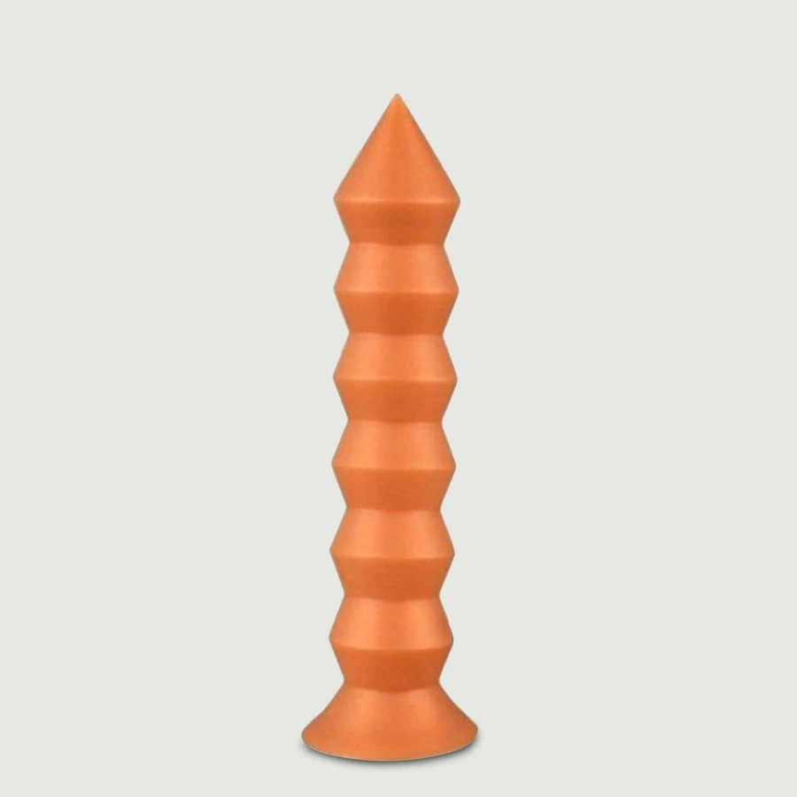 Bardzo duże silikonowe dildo sprężynowe 25 x 5 cm - złote: ceny i cechy