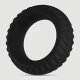 Forto F-12 35 mm Cock Ring Con Costillas Exteriores - Negro