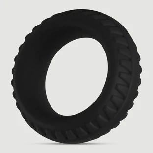 Forto F-12 35 mm Cock Ring With Outer Ribs - Black