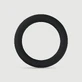 Men's Stiff Large Silicone Cock Ring - Black