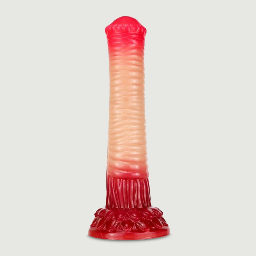 Trempix Elephant Silicone Dick avec ventouse 22 x 5,5 cm - Rouge
