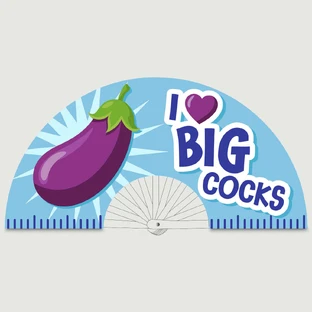 Abanico I Love Big Cocks 64 cm