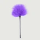 Federkitzler mit Soft Touch 27 cm - Lila
