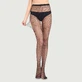 Medias de rejilla Sheer Classic Sexy - Negro - Talla única