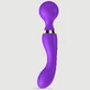 Aurelia Flexibele Premium Silicone 2 in 1 Massage Wand &amp; G-Spot Stimulator - Paars