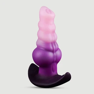 Medium Dog Dildo Silicone Butt Plug 18,5 x 3,6 cm - Pink