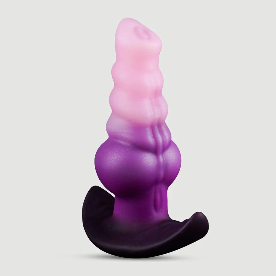 Medium Dog Dildo Silicone Butt Plug 18,5 x 3,6 cm - Pink