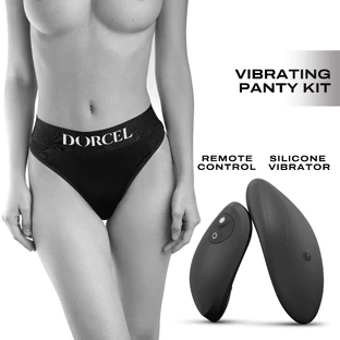 Discreet Panty Groot Verwarmende Op Afstand Bediende Vibrator - Zwart