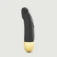 Real Vibration S 2.0 Curved Realistic Silicone Vibrator - Black