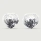 Sequin Heart Shaped Nipple Pasties - Silver