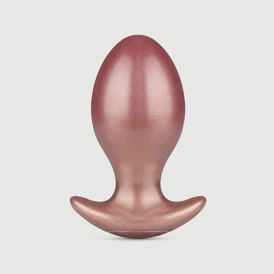 Round Wonder Silicone Small Butt Plug - Bronze