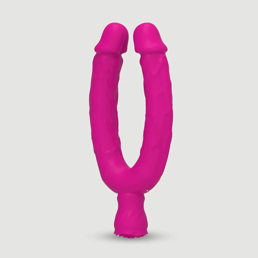 Jojo Double Realistic Silikon Vibrator - Rosa