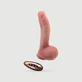 Bruno Thrusting Remote Controlled Silicone 22 cm Realistic Vibrator mit Kugeln & Saugnapf - Flesh