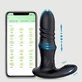 Magnus App-gesteuerter schiebender Silikon-Prostata-Vibrator - Schwarz