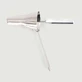 Speculum anale in metallo con impugnatura 8 x 5 cm - Argento