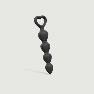 Bing Bang Bolas anales grandes de silicona - Negro