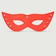 Leather Eye Mask With Studs - Red