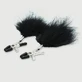 Pinzas Para Pezones Con Plumas - Negro