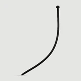 300 x 7.5 mm Silicone Urethral Sound - Noir