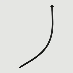300 x 7,5 mm Silicone Urethraal Geluid - Zwart