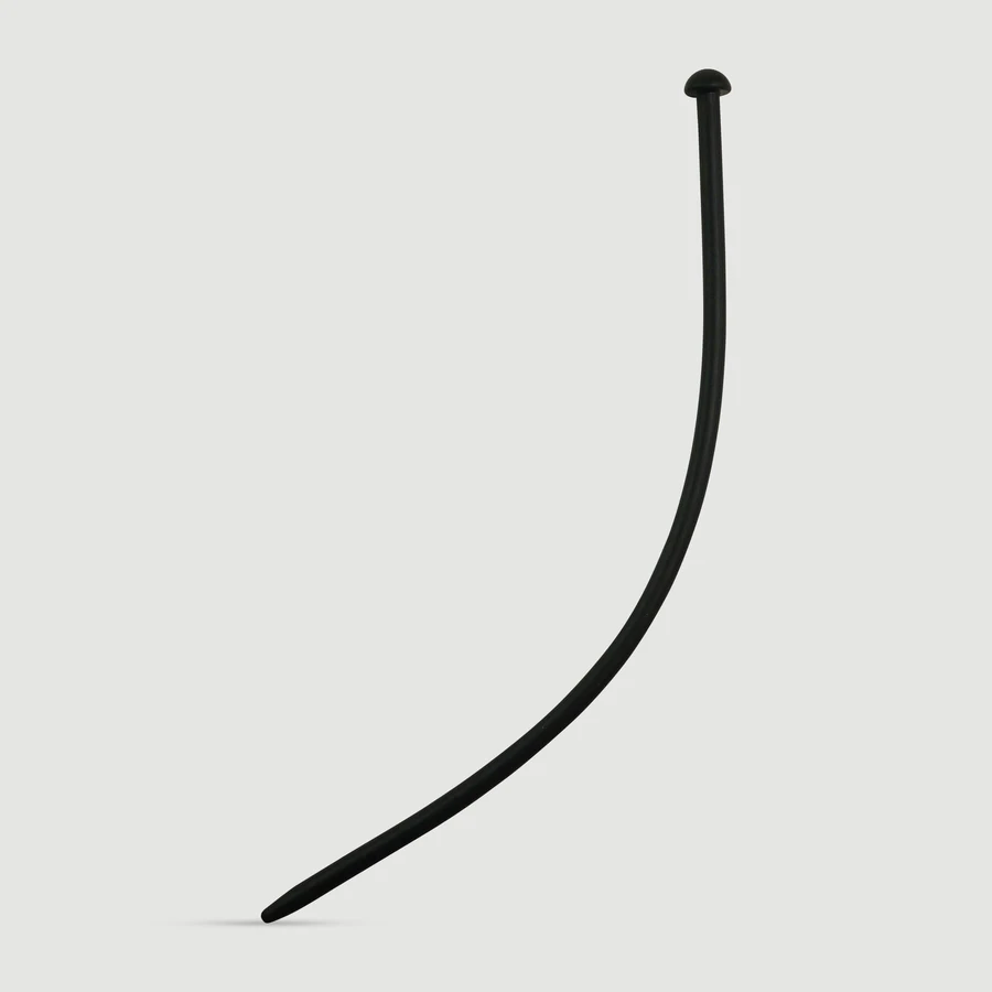 300 x 7,5 mm Silicone Urethraal Geluid - Zwart